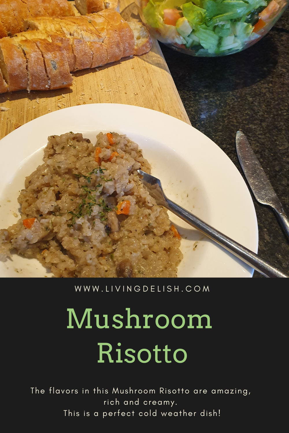Mushroom Risotto Living Delish