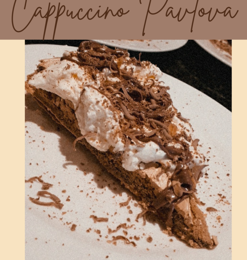 Cappuccino pavlova