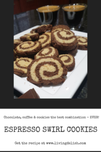 Espresso swirl cookies