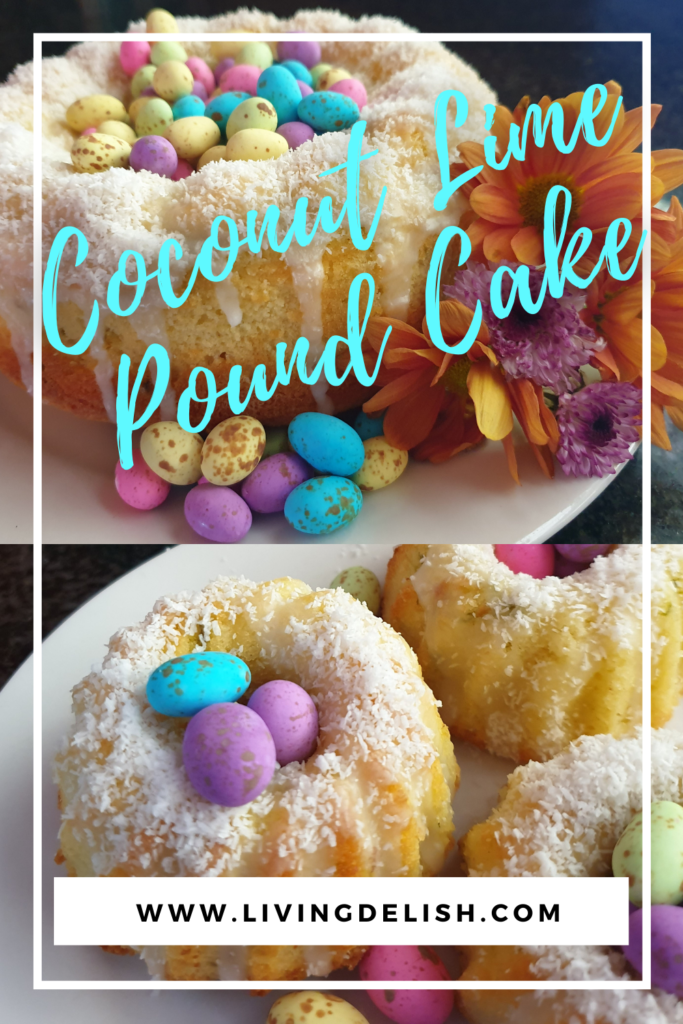 Coconut Lime Pound cake