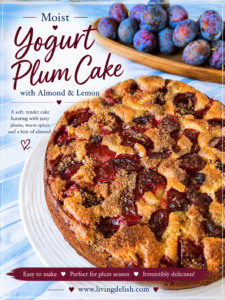 Yoghurt plum cake