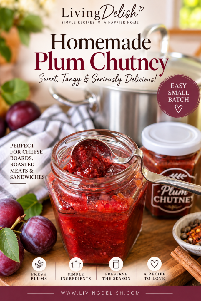 Easy homemade plum Chutney