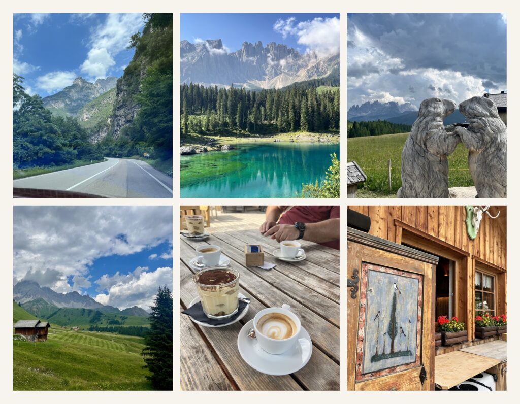 Enjoying Tiramisu in the Dolomites 